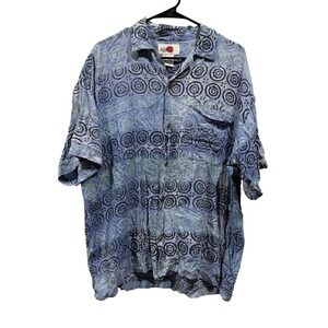 Tropical Gears Attitude Hawaiian‎ Shirt Soft Button Down Beach Summer Cruise Lg